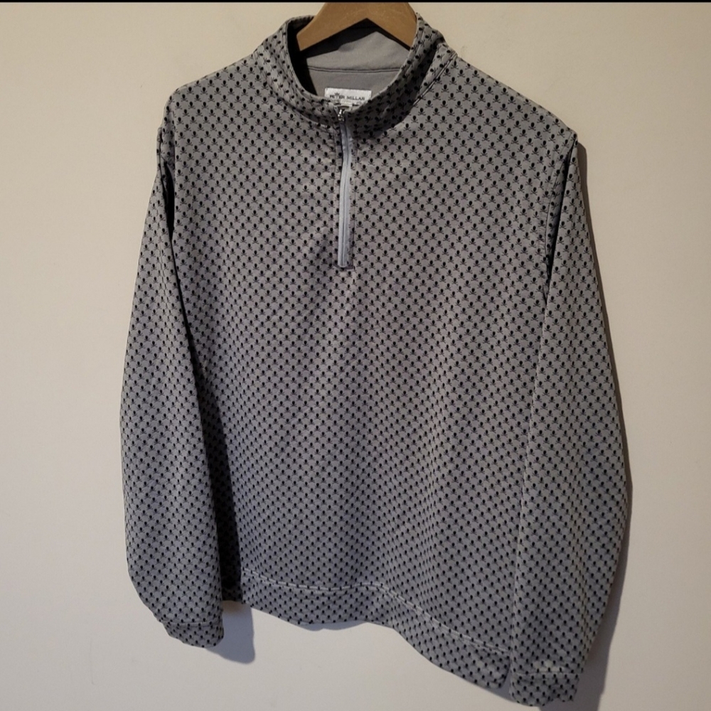Peter Millar Skull and Cross Clubs Performance 1/4 Pullover - Size Large